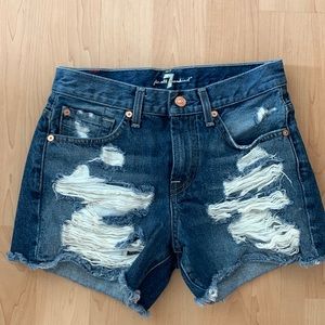 7 For All Mankind denim shorts size 24